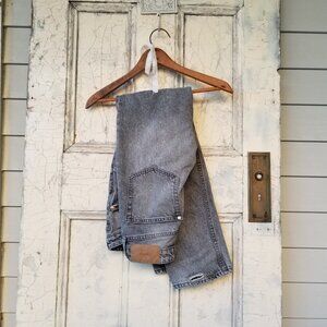& Denim Grey Straight Jeans (size 4)